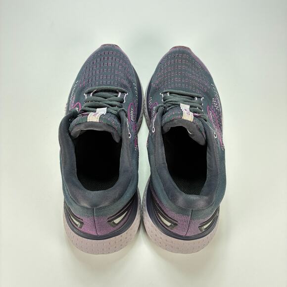Brooks Glycerin 19 Gray Purple Lace Up Running Shoes 1203431B572 Womens Size 9.5 - Picture 6 of 10